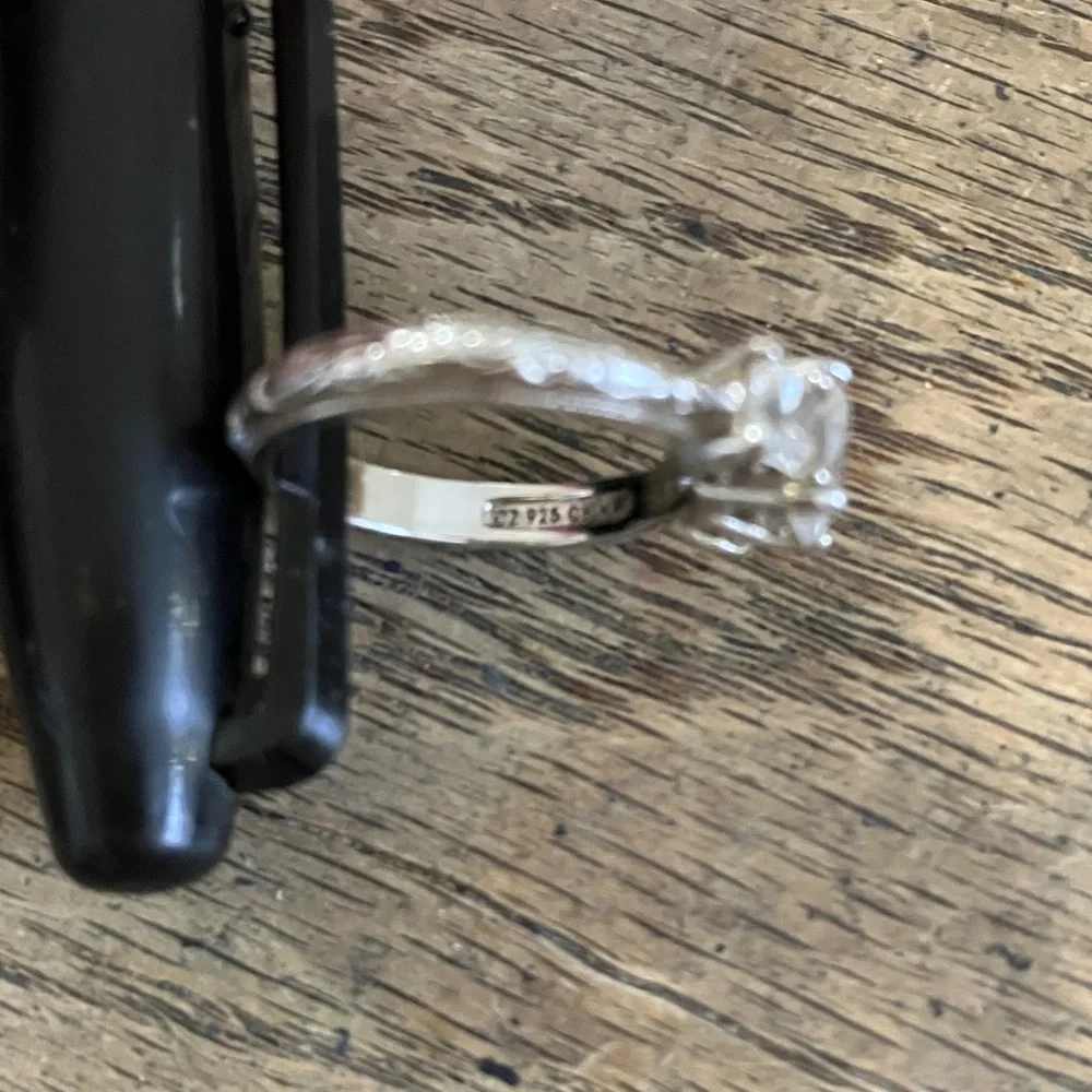 Tacori Ring. Cubic Z. 925 Sterling Silver. - Picture 4 of 6